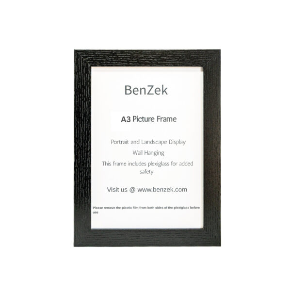 A3 Black Wooden Photo Frame