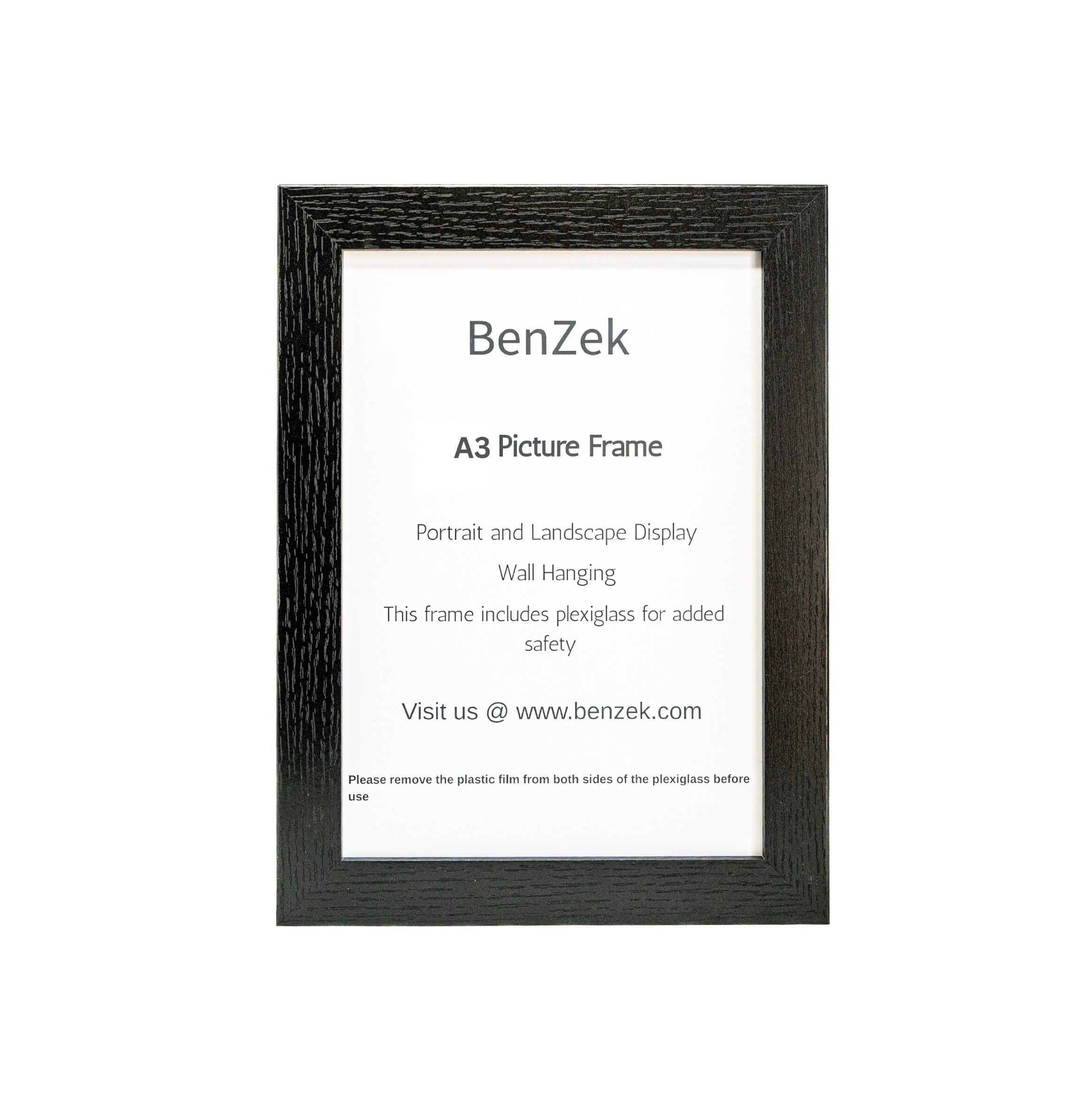 A3 Black Wooden Photo Frame