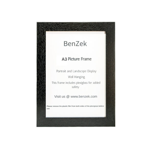 A3 Black Wooden Photo Frame