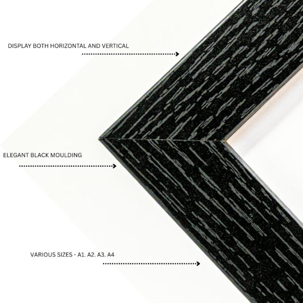 black wooden photo frame